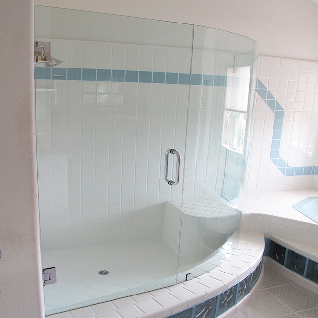 glass shower enclosure